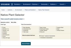 NSW Shutherland Shire Plant Selector