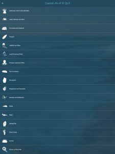 Coastal Life of SE Queensland app selection screen