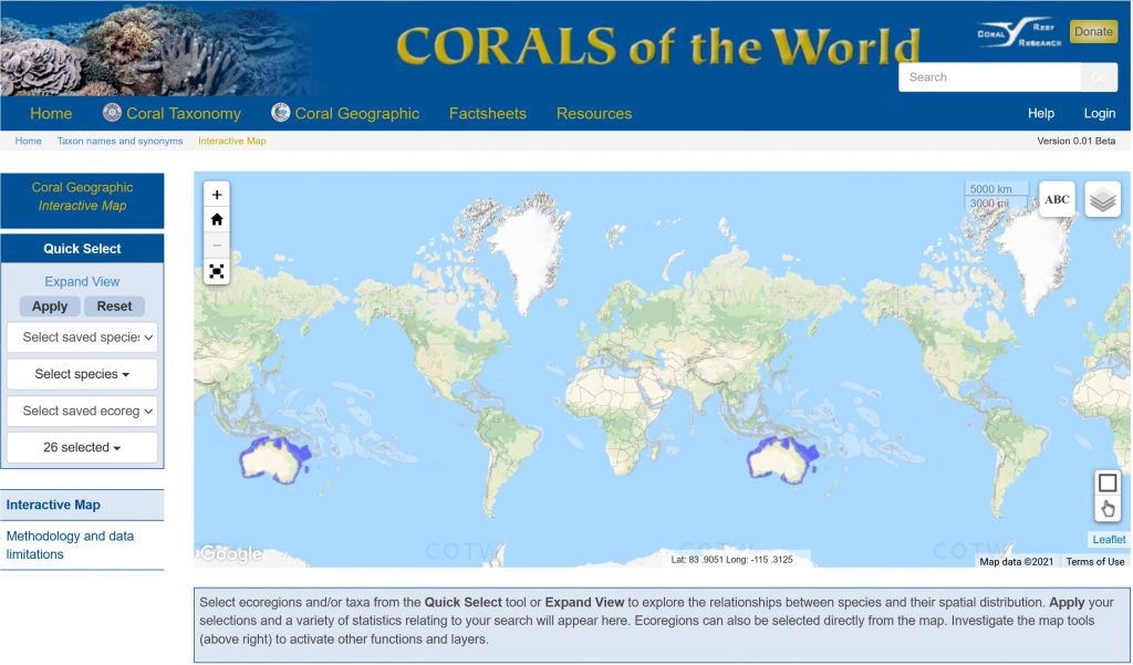 Corals of the World